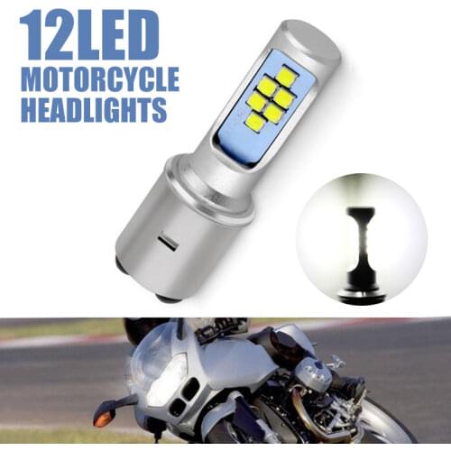 6000K LED BA20D moto Headlight Super Bright Replacement LED Light High Power Motorbike Front Lamp Scooter Motorcycle Parts