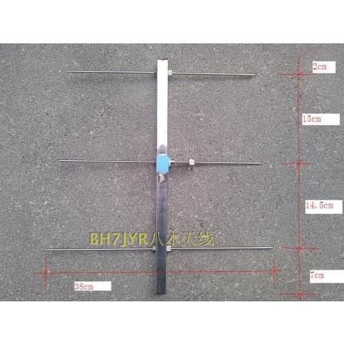 UHF 433M 435M yagi antenna 3elements 6dBi 430-440M portable direction yagi aerial 440MHz