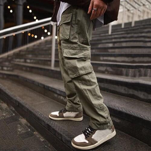 Men Cargo Pants Autumn Casual Skinny Pants Army Long Trousers Multi-Pocket Joggers Sweatpant Hip Hop Streetwear Male Trouser