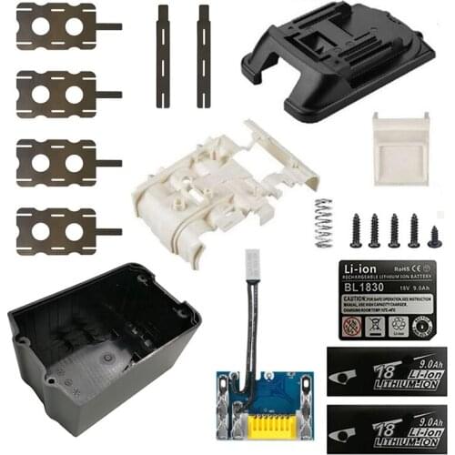 BL1860 Li-Ion Battery Case PCB Charging Protection Circuit Board Charger Box for MAKITA 18V BL1845 Shell
