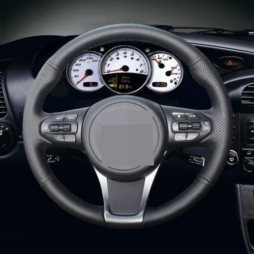 Black Artificial Leather Car Steering Wheel Cover for Kia Sorento 2015