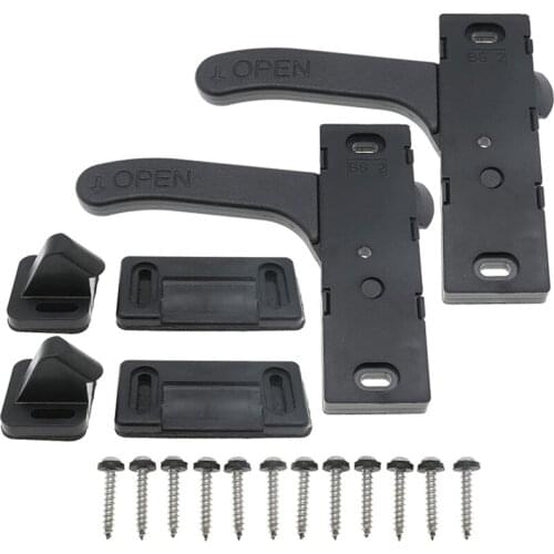 Zinc Alloy Screen Door Latch Handle Kit Entry Door Latch Hardware (Right Hand) for RV Camper Motorhome 2 Sets
