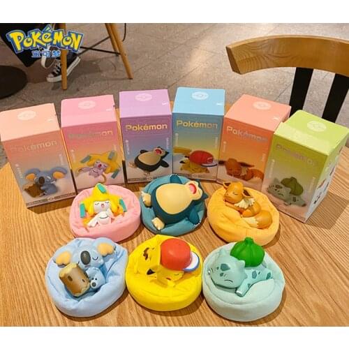 10/Lot Slepping Pik Eev Sno Jir Kom 5-7CM PVC Action Figures Toys Retail