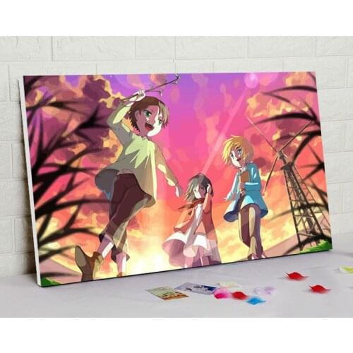 Diy oil painting by numbers Attack on Titan modular painting Japan cartoon digital paint by numbers gift for youth home decor