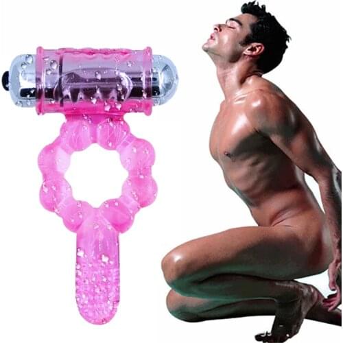 Tongue Cock Rings for Men Penis Vibrators Delay Ejacualtion Ring Silicone Elastic Vibrating Clitoris Stimulate Adult Sex Toys