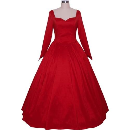 Claire Randall Medieval Women Red Gown Dress Once Upon a Time Emma Swan Red Dress L321