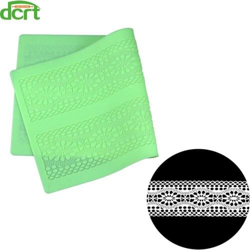 40*20CM Hot Selling Flower Silicone Lace Mat Sugar Silicone Mat Cake Lace Mold Cake Decorating Tools Fondant Mould