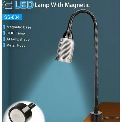 Magnetic LED Lamp Magnet Base COB Wick Lamp Aluminum lampshade For Mobile Phone Rework Station Repair Tools