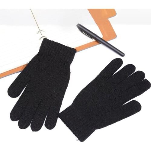 Fashionable Solid Color Simple Style Women Ladies Men Male Female Unisex SKnitting Winter Warm Gloves FS0478
