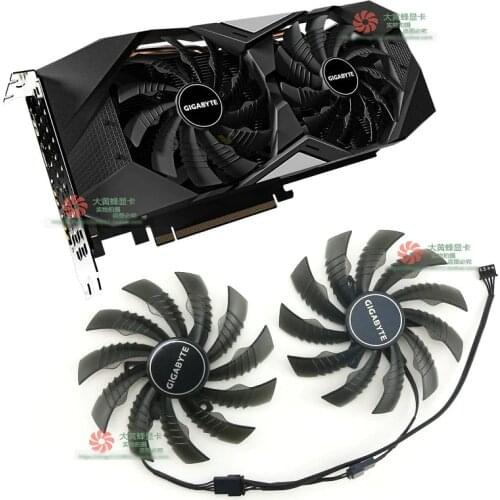 For Gigabyte GTX1660ti GTX1660 GTX1660SUPER GTX1650 Graphic Video Card Cooling Fan PLD10010S12H
