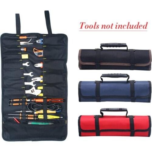 Socket Organizer 22 Pockets Zipper Pouch Tool Roll Organizer Tool Roll Pouch Small Tools Carrier 35FP