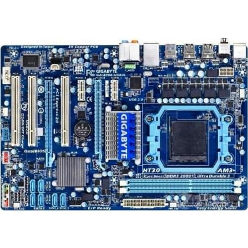 Original For AMD 870 AM3+ motherboard for Gigabyte GA-870A-USB3L DDR3 Socket AM3 870A-USB3L Desktop Motherboard