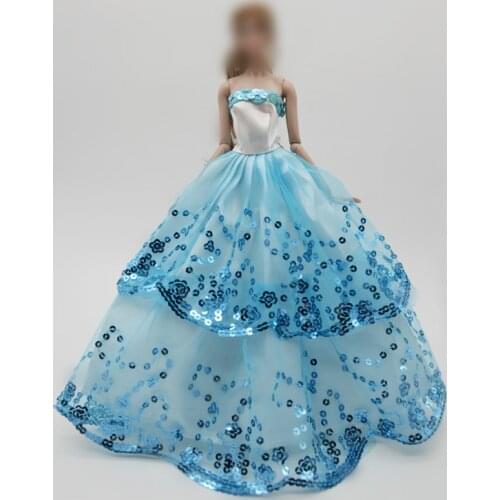 30cm Doll Dress Fashion Clothes Sequined skirt for licca For Barbie Doll Accessories Baby Toys Best Girl' Gift