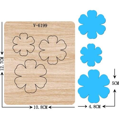 New Flowers, cards wooden dies cutting dies for scrapbooking Multiple sizes V-6199