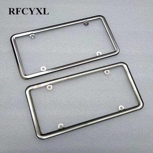 2Pcs for USA Car License Plate Frame Car License Plate Frame Number Plate Holder Vehicles Standard License Plate Us Fit Canada