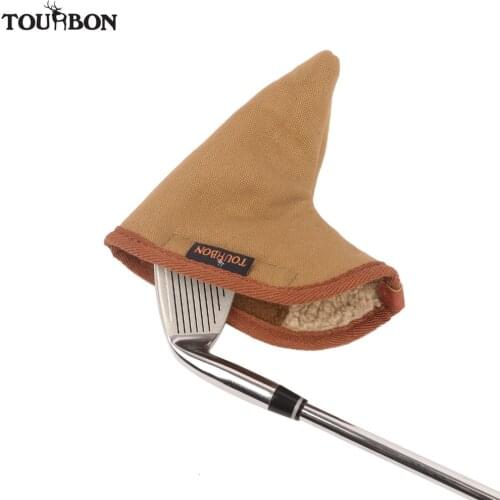 Tourbon Golf Club Head Cover Protector Carrier Canvas & Fleece Padded Golf Bags Interlayer Cover