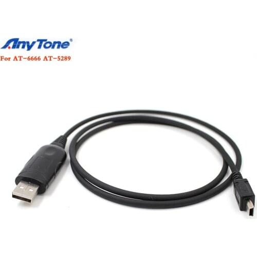 USB Programing cable for Anytone AT-6666 28.000 - 29.699 Mhz 40 Channels Mobile Transceiver AT6666 AM / / FM / SSB 10 meter Rad