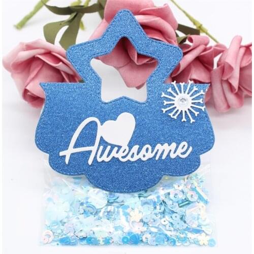 ZFPARTY Cute Star Bag Topper Metal Cutting Dies Stencils for DIY Scrapbooking/photo album Decorative Embossing Paper Cards