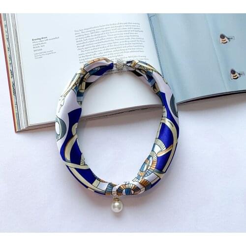 2021 WOMEN SILK SCARF Vintage Polka Dot Double-Sided Dot Tied Ribbon Narrow Scarves Hand Bag Ribbon Straps Hair Female RED