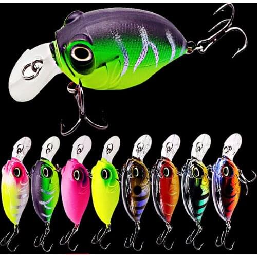 Fishing Lure Hard Bait 6cm 8.4g Plastic Killer Minnow Artificial Bait 8 Colors Equipped Sinking Fishing Tackle Lure