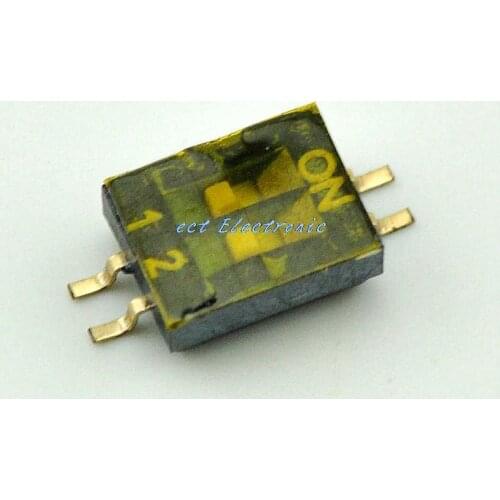 2 level 1.27mm SMD DIP coding switch imported gold-plated dial switch data-chosen-switches