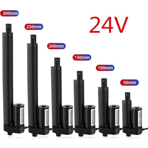 24V 1000N 2-18 inch 50-300MM Stroke Electric Linear Actuator Motor Controller Lifting Tools DC Motor Electric Putter