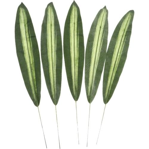 5Pcs Artificial Leaves Faux Foliage for Home Garden Decor Photography Props