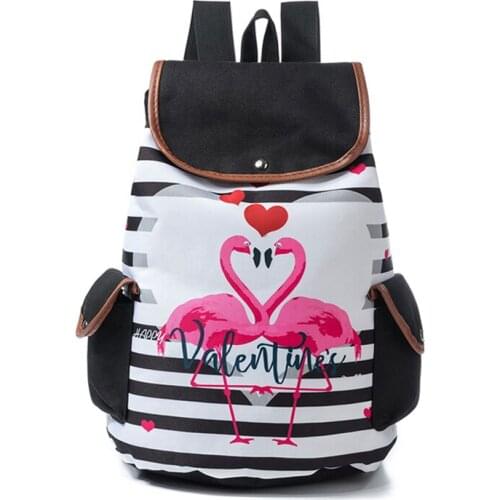 5PCS / LOT Kawaii School Backpack Girls Schoolbag Backpack Fashion Drawstring Rucksack For Women Bagpack Female Travel Bag