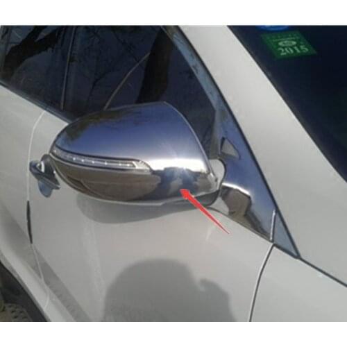 ABS Chrome Rearview mirror cover Trim/Rearview mirror Decoration for KIA Sportager 2011-2016
