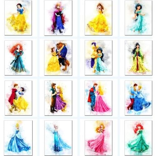 5D Diamond Painting Disney Cartoon Beauty Princess Picture Figure Painting for Children Room Wall Gift Decoration Art Club