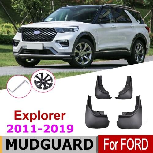 Car Mudflap Fender For Ford Explorer 2011-2019 Over Fender Mud Flaps Guard Splash Flap Mudguard Accessories 2018 2016 2015