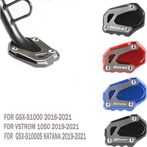 Motorcycle Side Stand Foot Enlarger Plate Pad Cover Support For Suzuki V-Strom 1050 2019 2020 2021 (WEF0) Side Stand Enlarge
