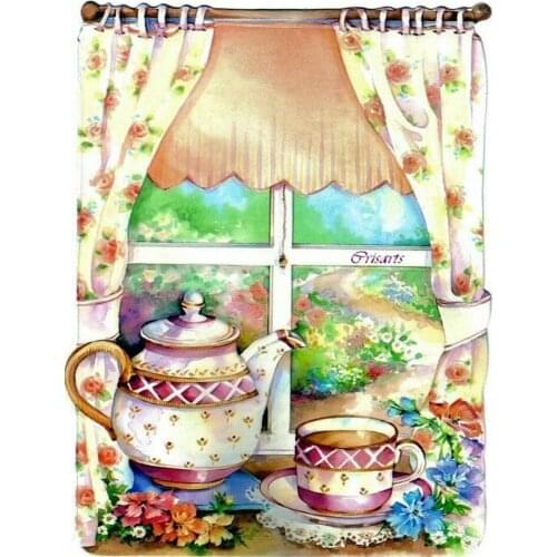 Tea diamond mosaic,5d,square,diy,diamond painting cross stitch,rhinestone embroidery,diy 5d diamond painting
