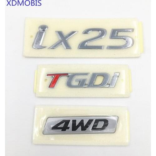FOR Hyundai CRETA decorative Decal ix25 logo 4WD four-wheel drive logo TGDI badge Applique