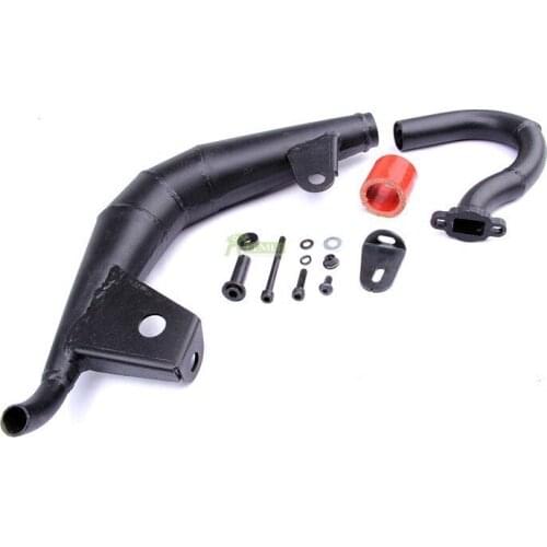 Dominator Power Riser Side Exhaust Resonance Tube Kit Fit for 1/5 Losi 5ive T Rovan LT KingmotorX2