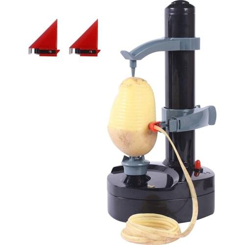 BalleenShiny Stainless Steel Electric Fruit Peeler Multifunctional Potato Peeler Automatic Peeling Artifact For Home Kitchen