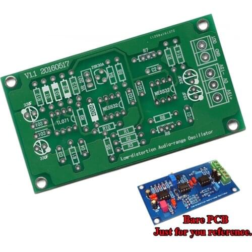 1KHz Sine Wave Signal Generator Bare PCB Low Distortion Audio Range Oscillator