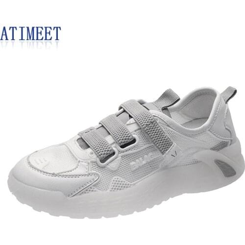 2021 Summer New Breathable Mesh Sneakers Round Toe Solid Casual Style Shoes