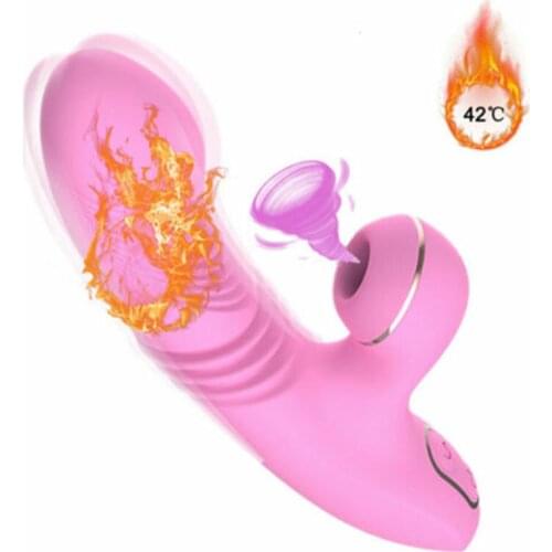 LOAEY vibrator Adult Goods Female Masturbator G-spot AV Bar External and External Double Shock Warming Telescopic Vibrating Bar