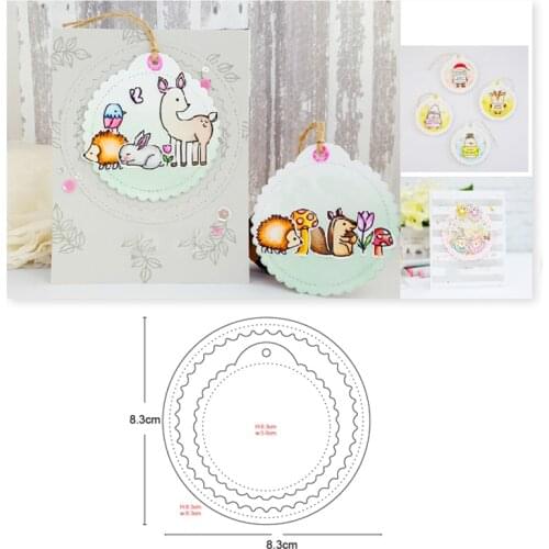 Metal cutting dies circle tags frame 2020 new cut die mold Scrapbooking paper craft knife mould blade punch template dies