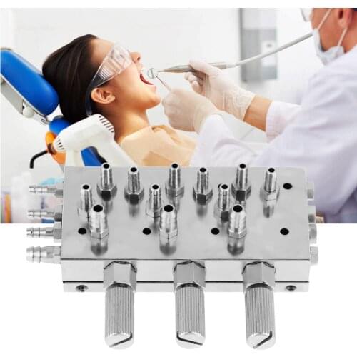 1 Pcs Metal Water Diaphragm Membrane Valve 3 In 1 Dental Chair Valve Control Accessory For Dental Lab Dental Chair Supply Valve