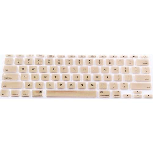 Multicolor Waterproof Silicone Half-transparent Keyboard Cover Protective Film for Macbook Air 11 A1465 A1370 (US Version)