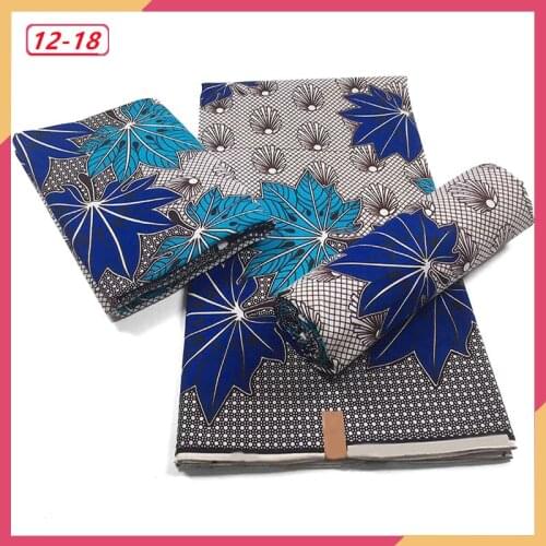 New African Wax Print Ankara Fabrics 100% Cotton Nigerian style patchwork sewing Guaranteed Veritable Real Wax For Dresses 06