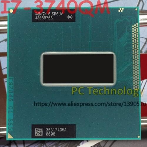 Original Intel Core I7-3740QM CPU I7 3740QM SR0UV processor FCPGA988 2.70GHz-3.70GHz L3=6M Quad-core free shipping