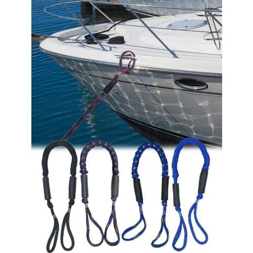2 Pcs Pwc Bungee Dock-line Stretchable Mooring Rope For Rubber Boats, Kayaks Boats