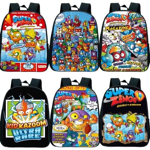 Hot Game Super Zings Backpack Kids Cartoon Rucksack Superzings Kindergarten Backpack Children Preschool Bags Back To School Gift