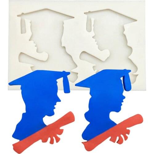 Dissertation Graduation Silicone Cake Baking Mold Sugarcraft Chocolate Cupcake Resin Tools Fondant Decorating Tools