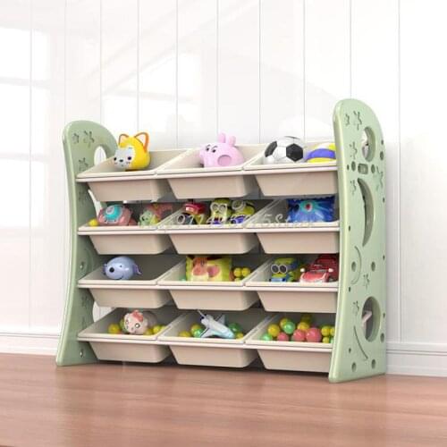 Childrens Toy Storage Racks, Baby Storage Cabinets, Living Room Large-capacity Storage Racks, Multi-layer Picture Book Racks