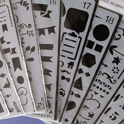 10.2X17.8cm PET stencil para pintura journal supplies for diy scrapbooking stencils for painting plantillas manualidades