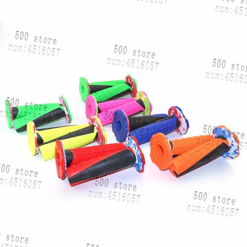 High porformance 22mm Universal Motorcycle Grip Dirt Pit Bike Rubber Hand Grips For Motorcycles ATV Bike blue